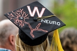 Neurobiology-themed mortarboard-graduation